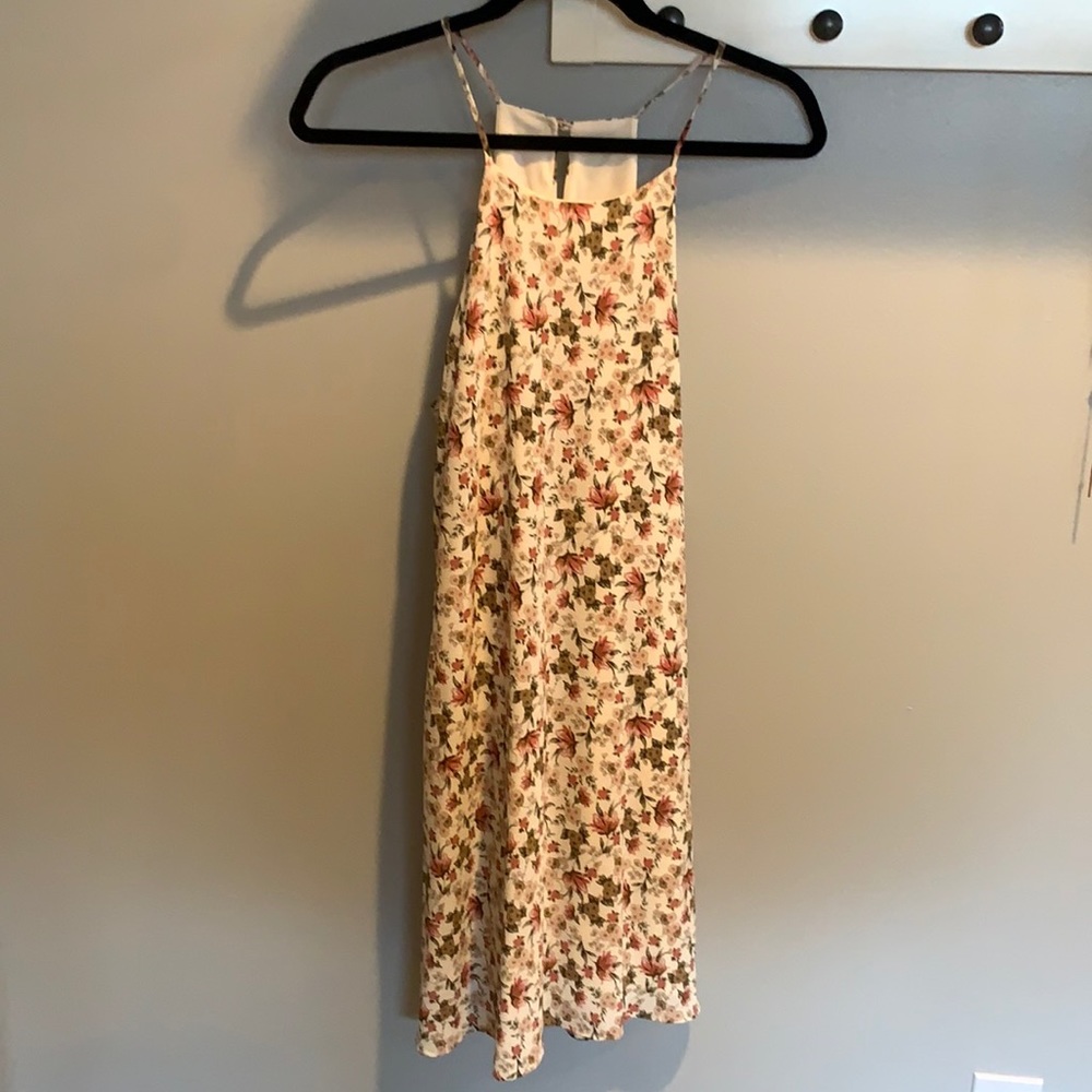 M High neck dress with thin straps